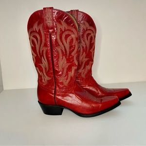 Shyanne Women's Lucille Western Boots - Snip Toe. Size 8. Red.
